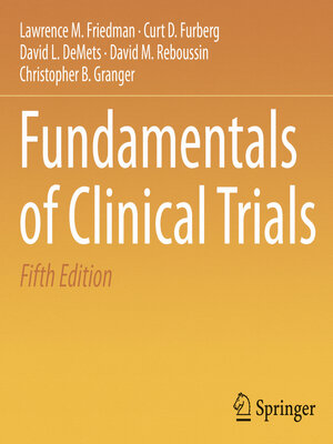 cover image of Fundamentals of Clinical Trials